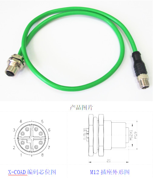 M12雙頭千兆網(wǎng)連接器